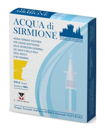 Acqua sirmione minerale naturale 6 fiale 15 ml