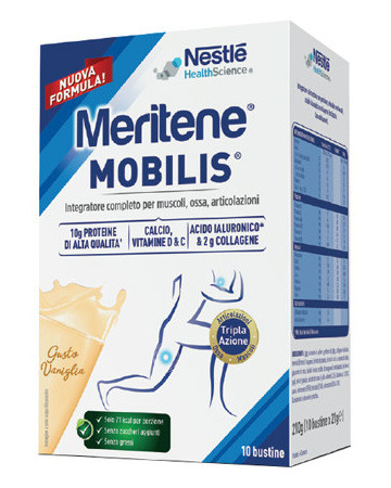 Meritene mobilis gusto vaniglia 10 bustine da 20 g
