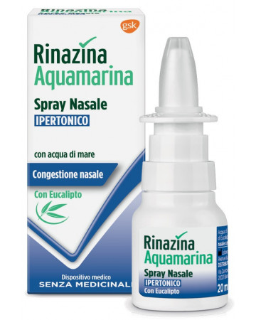 Rinazina acquamarina soluzione nasale ipertonica con eucalipto spray 20 ml