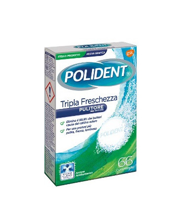 Polident tripla freschezza 66 compresse