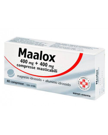 Maalox 40 compresse masticabili 400mg+400mg