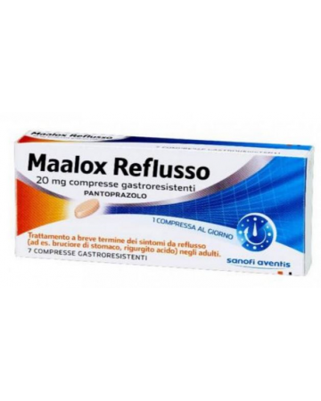 Maalox reflusso 20 mg compresse gastroresistenti