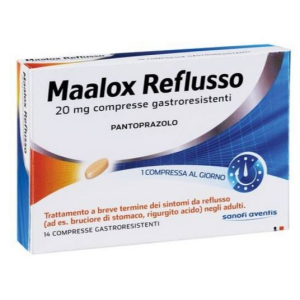 Maalox reflusso 20 mg compresse gastroresistenti