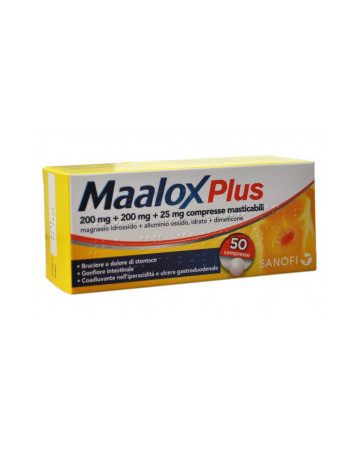 Maalox plus 50 compresse masticabili