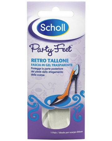 Plantare ortopedico per retro tallone party feet scholl gel activ 1 paio Plantare ortopedico per retro tallone party feet scholl gel activ 1 paio