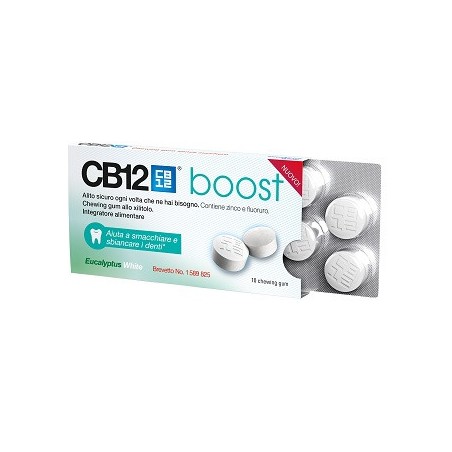 Cb12 boost eucal white 10chew