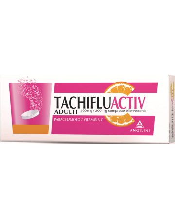 Tachifluactiv adulti 500 mg / 200 mg compresse effervescenti