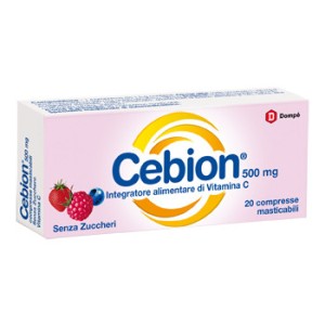 Cebion masticabile senza zucchero vitamina c 20 compresse
