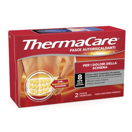 Fascia autoriscaldante a calore terapeutico thermacare schiena 2 pezzi