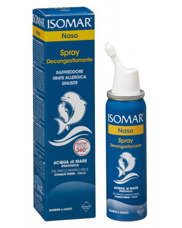 Isomar naso chiuso soluzione acqua di mare ipertonica per decongestione naso chiuso 50 ml