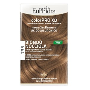 Euphidra colorpro xd 735 biondo nocciola gel colorante capelli in flacone + attivante + balsamo + gu