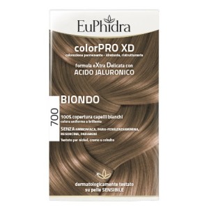 Euphidra colorpro xd 700 biondo gel colorante capelli in flacone + attivante + balsamo + guanti