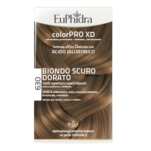Euphidra colorpro xd 630 biondo scuro dorato gel colorante capelli in flacone + attivante + balsamo