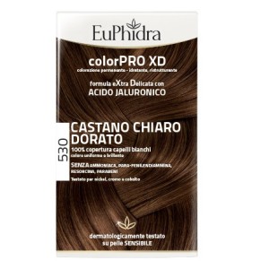 Euphidra colorpro xd 530 castano chiaro dorato gel colorante capelli in flacone + attivante + balsam