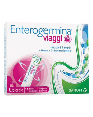 Enterogermina viaggi 12 bustine orosolubili confezione standard