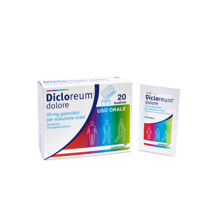 Dicloreum dolore 25 mg granulato per soluzione orale
