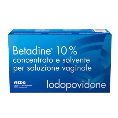 Betadine 10% concentrato e solvente per soluzione vaginale