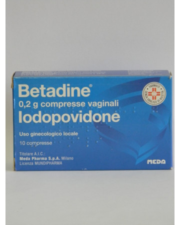 Betadine*10cpr vag 200mg