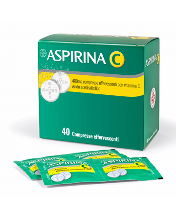 Aspirina 400 mg compresse effervescenti con vitamina c