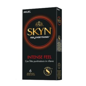 Profilattico ansell akuel skyn intense feel b 6 pezzi