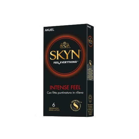 Profilattico ansell akuel skyn intense feel b 6 pezzi