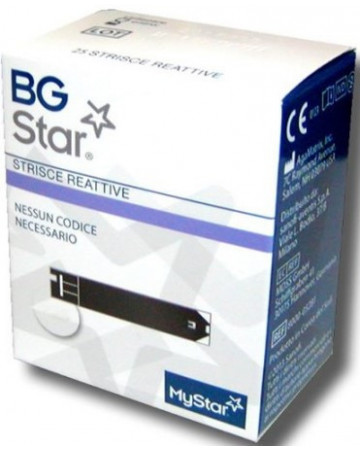 Bgstar strisce reattive 25pz