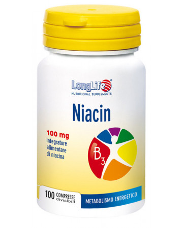 Longlife niacin 100mg 100 compresse Longlife niacin 100mg 100 compresse
