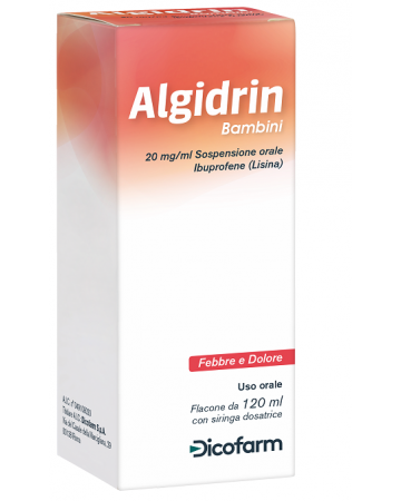 Algidrin 20 mg/ml sospensione orale, bambini