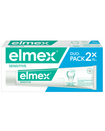 Elmex sensitive dentifricio bitubo 2x75 ml