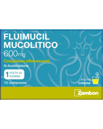 Fluimucil mucolitico 10 compresse effervescenti 600mg Fluimucil mucolitico 10 compresse effervescenti 600mg