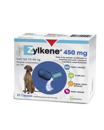 Zylkene cani 20 capsule da 450 mg Zylkene cani 20 capsule da 450 mg