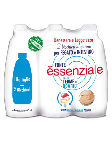 Fonte essenziale pet 6x400ml