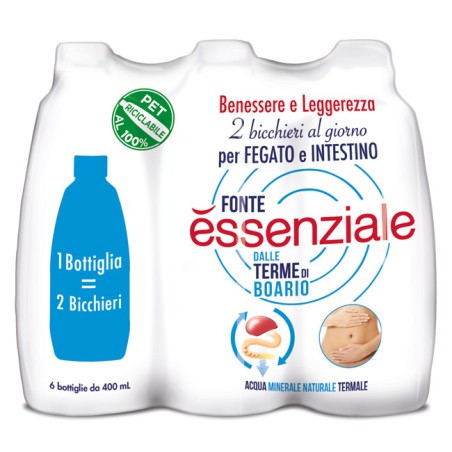 Fonte essenziale pet 6x400ml