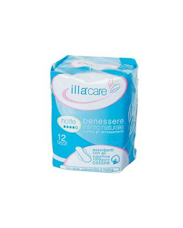 Illa care assorbente notte 12p