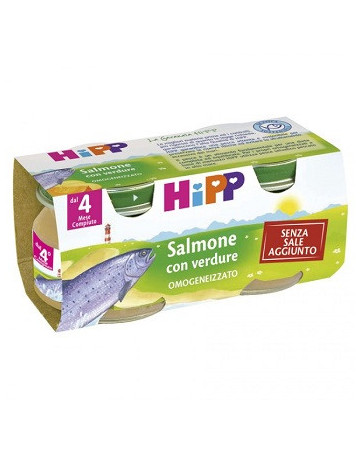 Hipp omog salmone/verd2x80