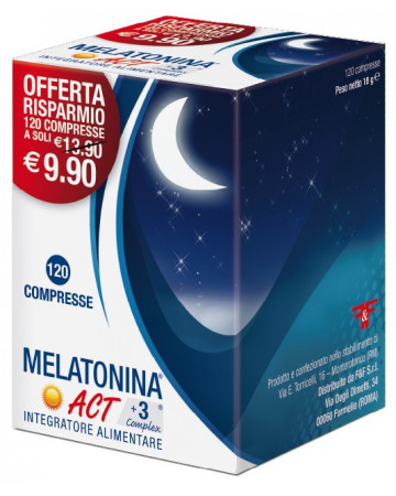 Melatonina act 1mg+3comp120 compresse