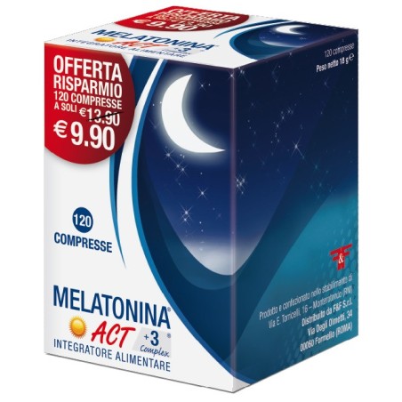 Melatonina act 1mg+3comp120 compresse