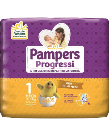 Pampers progressi newborn 28pz