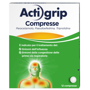 Actigrip 2,5 mg/ 60 mg/ 500 mg compresse