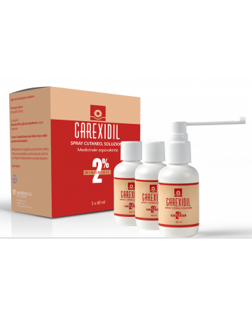 Carexidil 2% spray cutaneo, soluzione