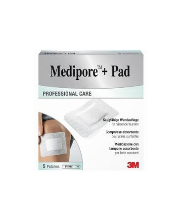 Medipore+pad med 5x7,2cm 5pz