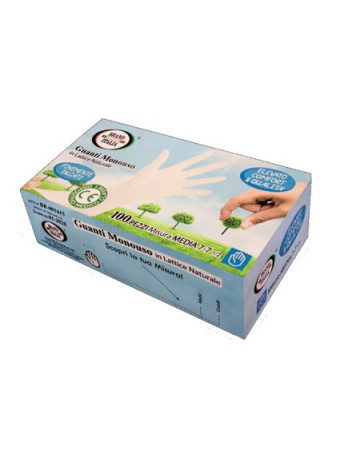 Guanti monouso lattice s 100pz Guanti monouso lattice s 100pz
