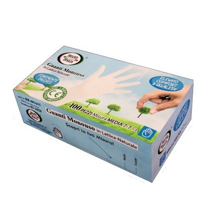 Guanti monouso lattice s 100pz Guanti monouso lattice s 100pz