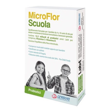 Microflor scuola 30 capsule mastic