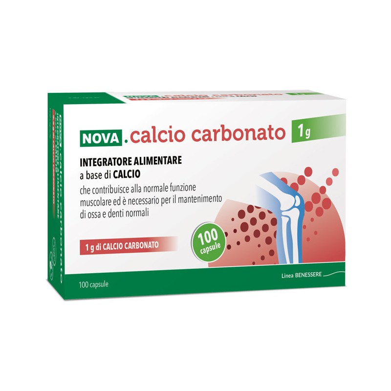 Nova calcio carbonato1g 100 capsule