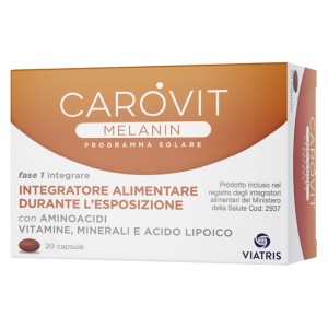 Carovit melanin solare 20 capsule