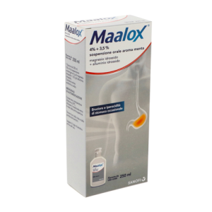 Maalox 4% + 3,5% sospensione orale aroma menta