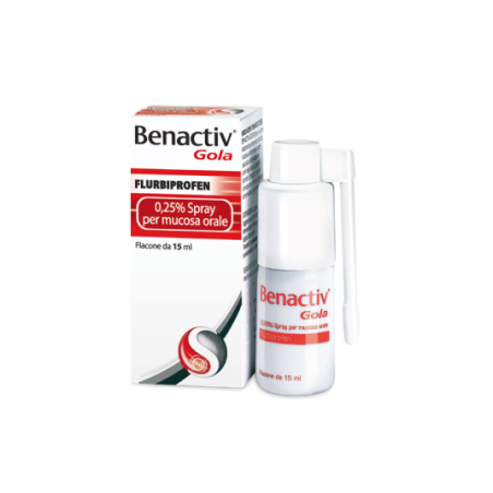 Benactiv gola spray 15ml 0,25%