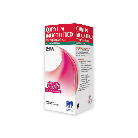 Coryfin mucolitico 250 mg/5 ml sciroppo