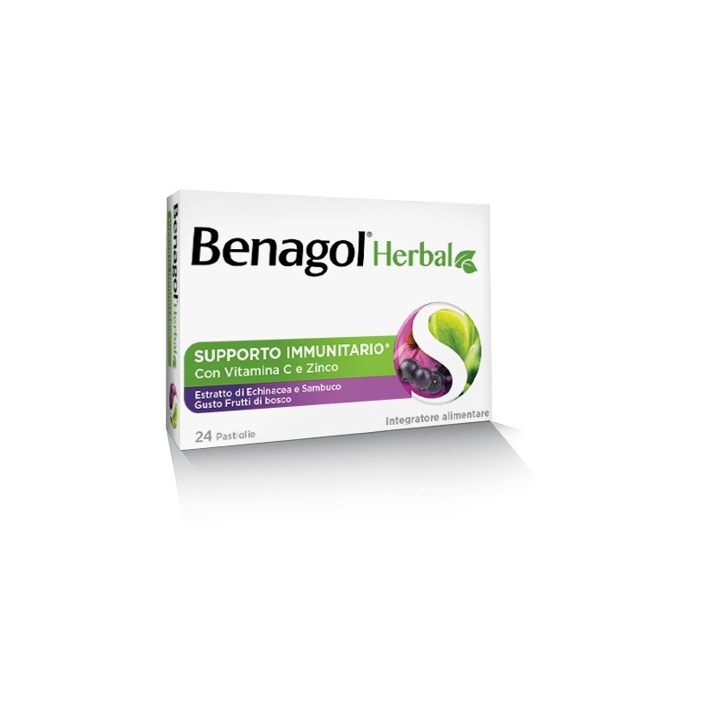 Benagol herbal frut bos 24past